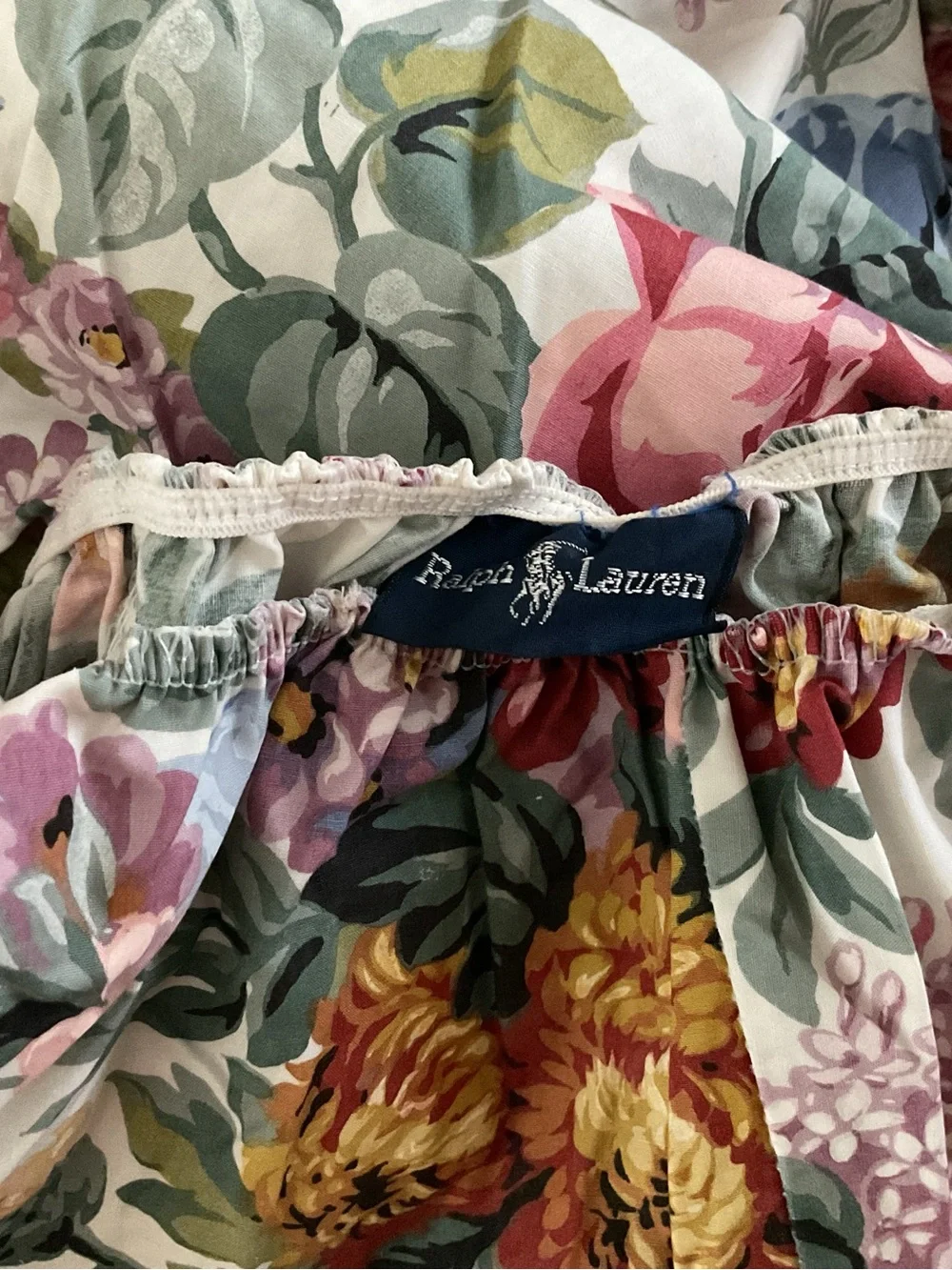 Ralph Lauren Queen Sheet Set- 2Pcs NEW “Allison” VTG Floral Cottagecore 1987